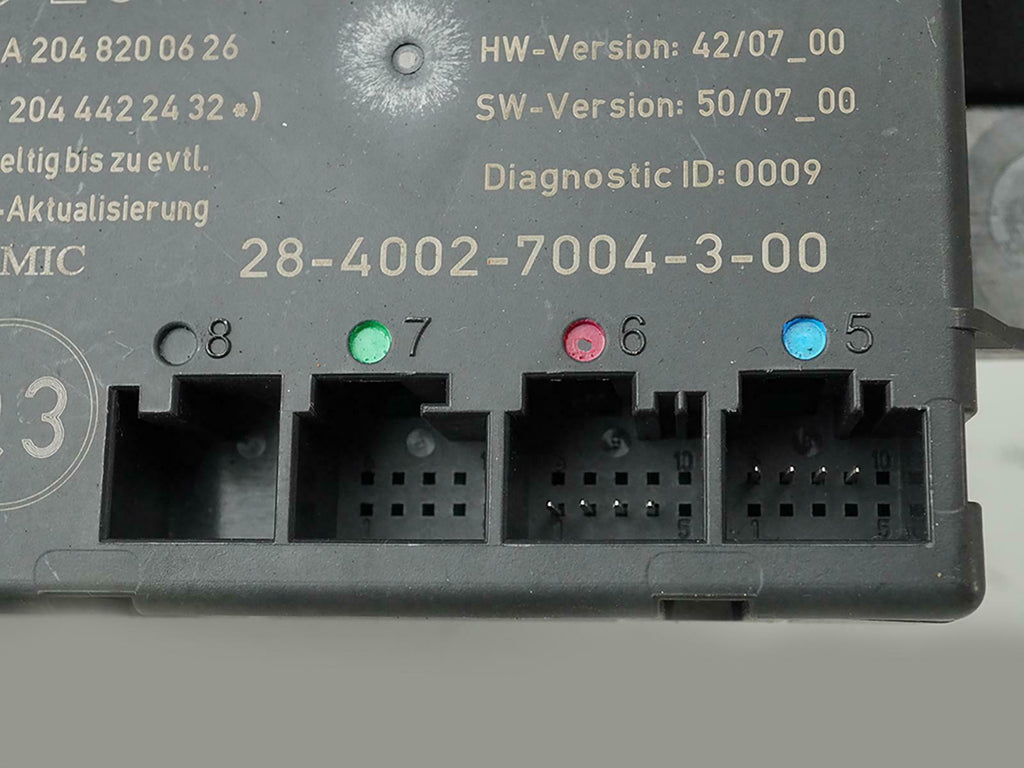  2009 Mercedes Benz C Class W 204 Door Computer Control Module Rear Right OEM, used