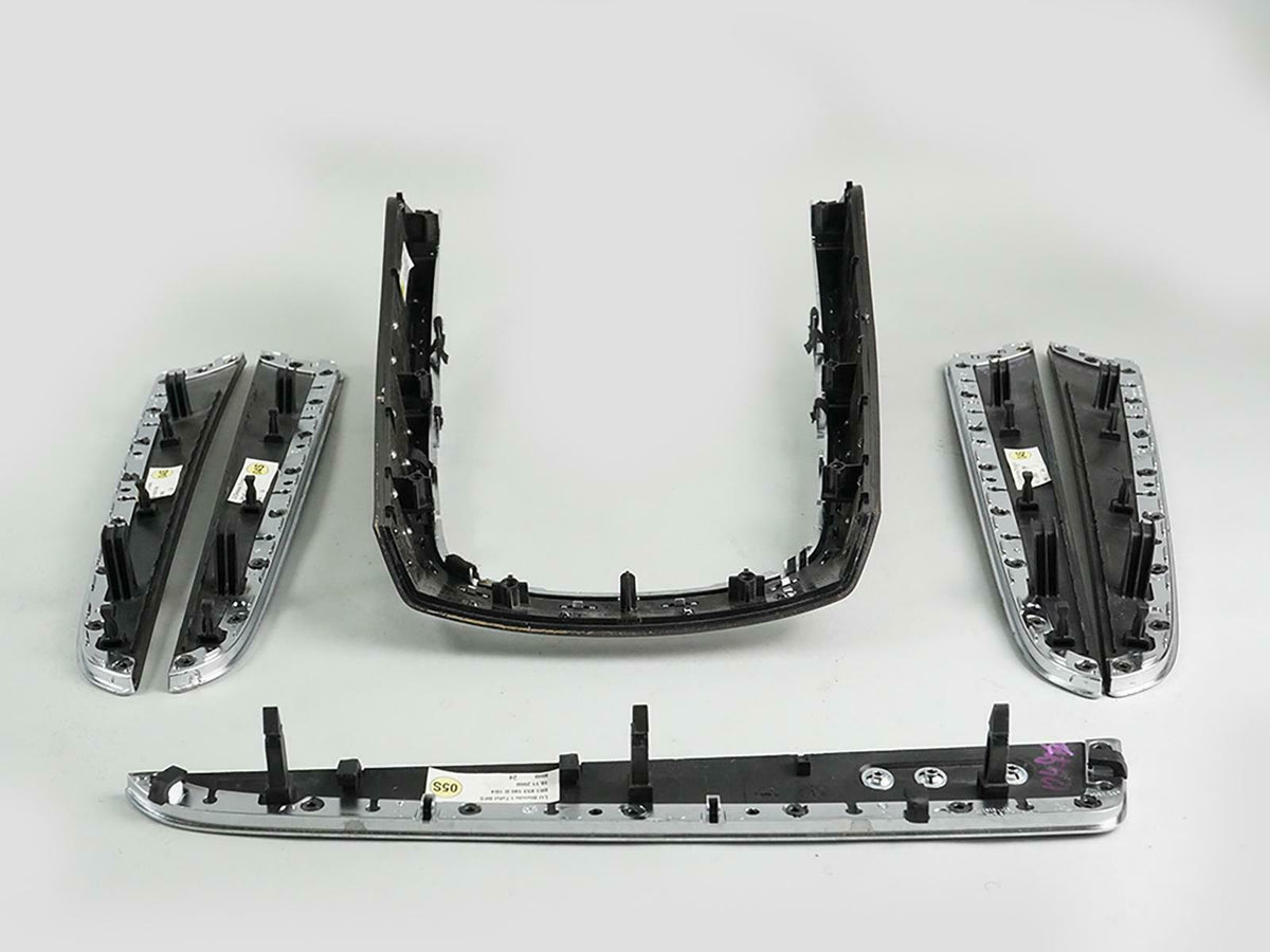 2009 - 2012 Audi Q5 8R Trim Cover Wood Panel Dash Console Center Molding Set