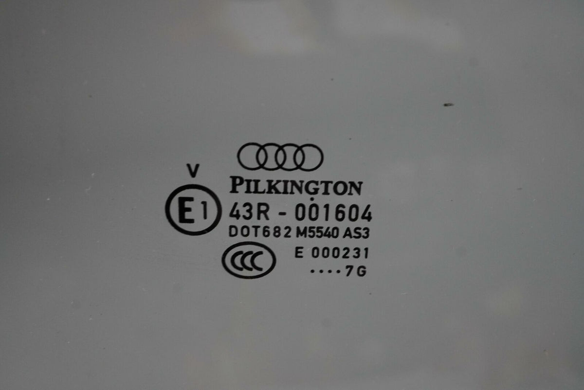 2007 - 2012 Audi Q7 4L SUV 4dr Door Window Glass Rear Driver LH 4L0845205 OEM