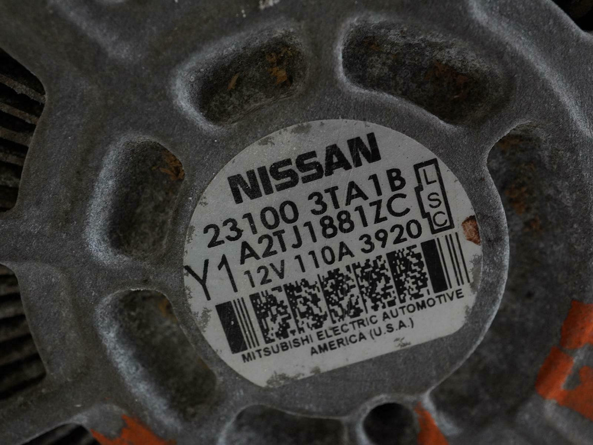 13-17 Nissan Altima Sedan 2.5L AT CVT 4 Cylinder Alternator Generator 231003TA1B