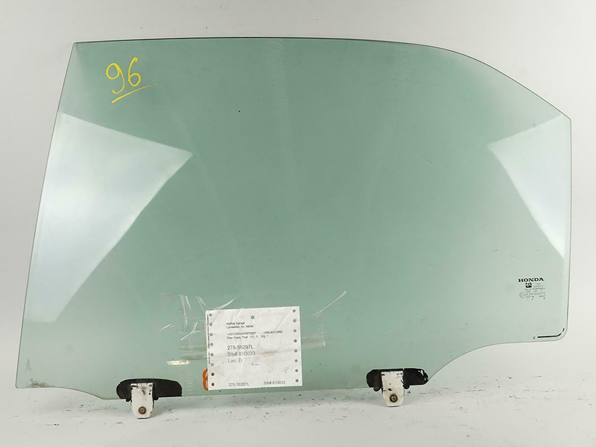 1998-2002 Honda Accord Sedan 4dr Door Window Glass Rear Left 73450S84A10 OEM