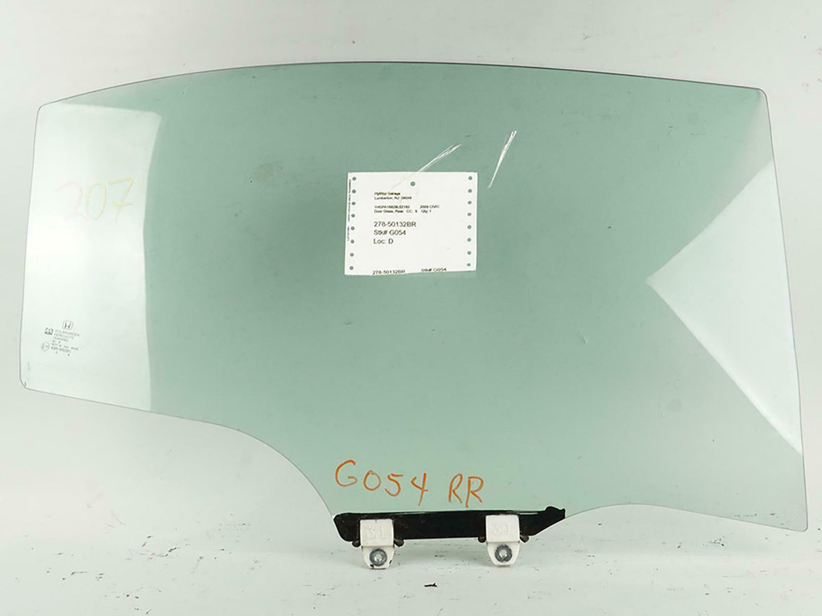 06-11 Honda Civic Sedan 4dr Door Window Glass Rear Passenger FD22695GTY OEM