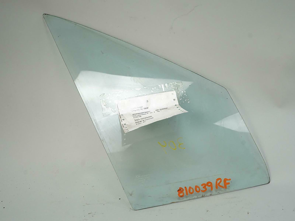 91-93 Dodge Shadow Convertible Window Glass Door Vent Front Right DV07922GT OEM