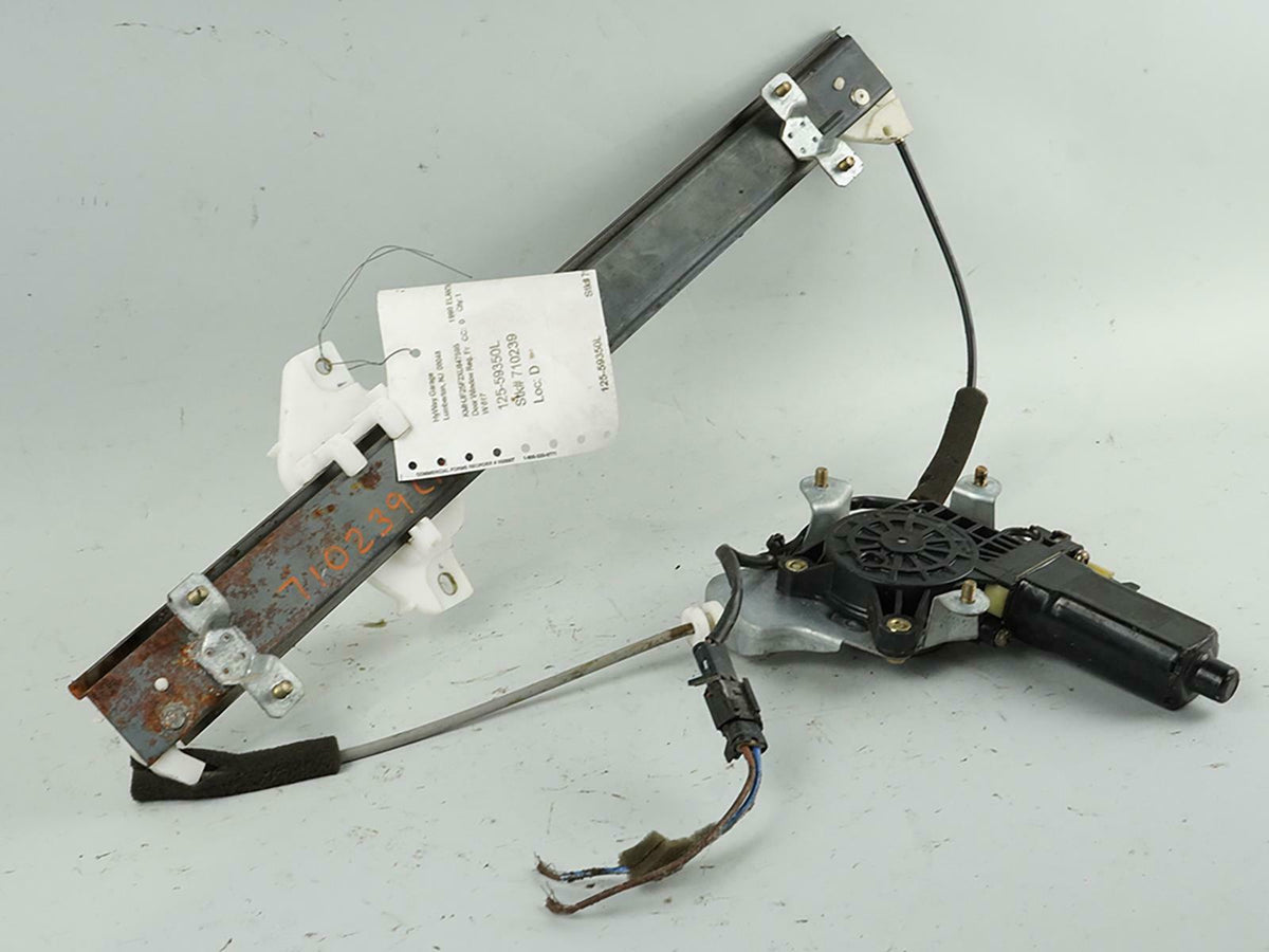 96-00 Hyundai Elantra Power Window Regulator W Motor Front Left LH Side OEM