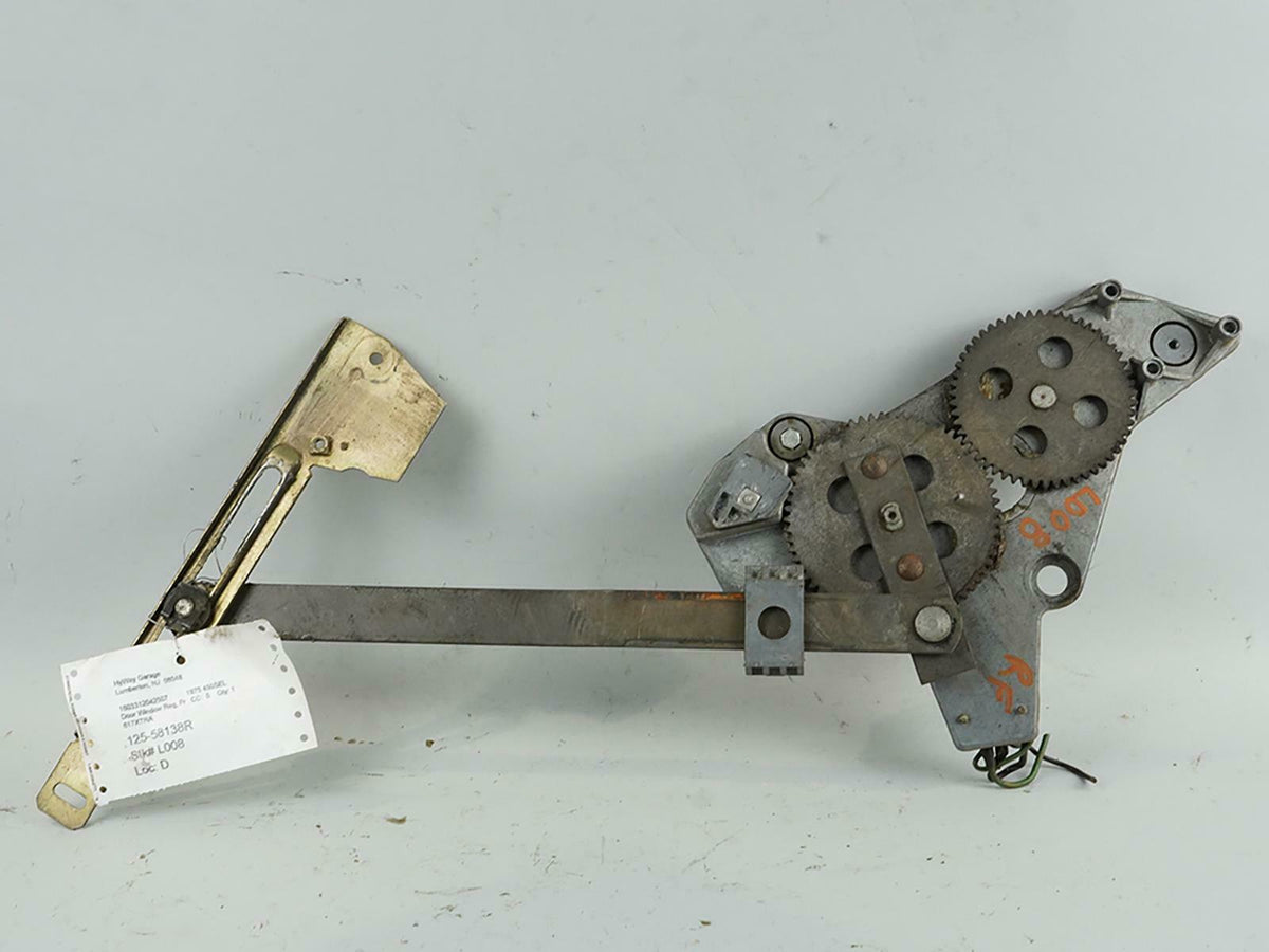 72 - 80 Mercedes Benz 450SEL R116 Manual Window Regulator Front Right OEM