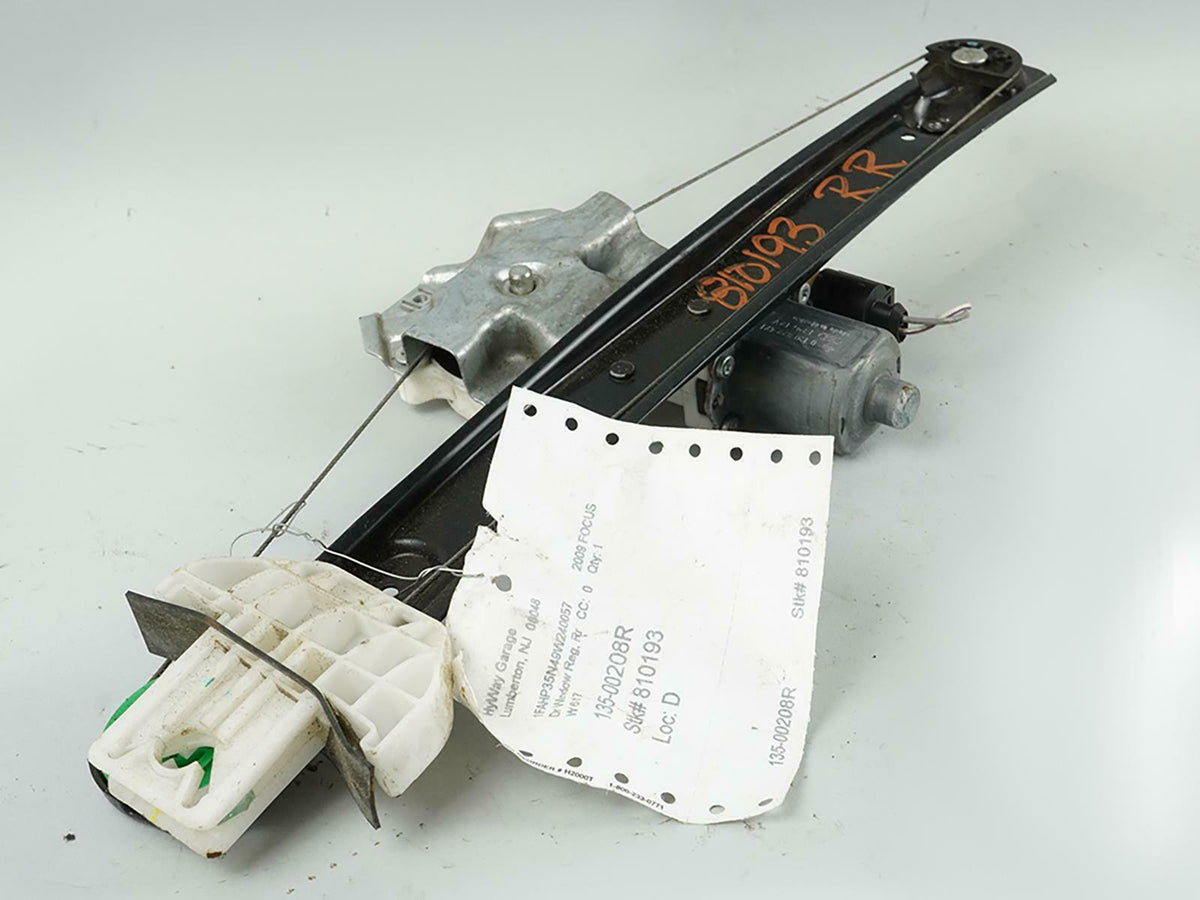 08 -11 Ford Focus Power Window Regulator Motor Rear Passeger Right RH Side OEM