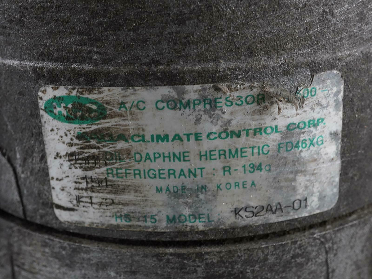 03 - 05 Kia Rio 1.6 Liter Automatic Ac Compressor Air Conditioning Unit OEM