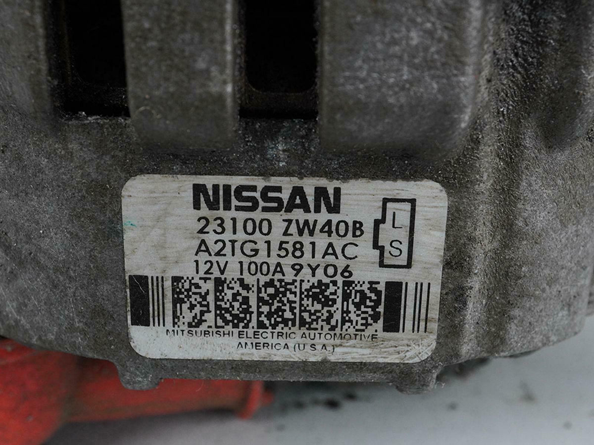 10-12 Nissan Versa Hatchback 1.8L Alternator Generator Engine 23100ZW40B OEM