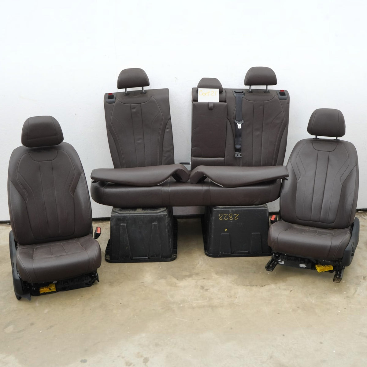 14-18 BMW X5 F15 Seats Leather Bucket Electric Front Left Right 52107299679 OEM