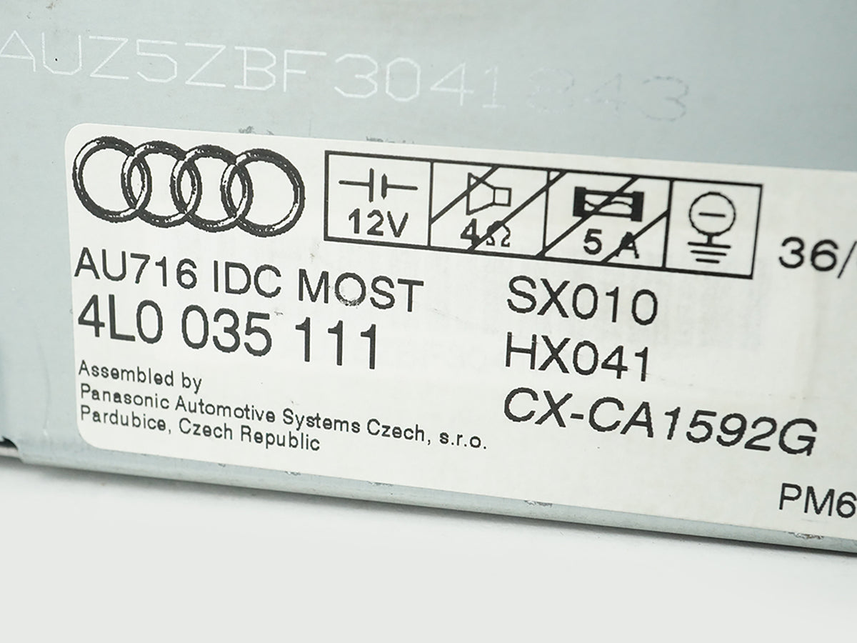 2007 - 2011 Audi Q7 4L Cd 6 Disc Changer Receiver Audio Unit 4L0035111 Wo Code