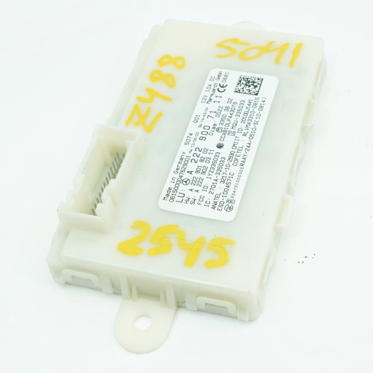 15-17 Mercedes-Benz S550 W222 Keyless Entry Control Module Unit A2229007111 OEM