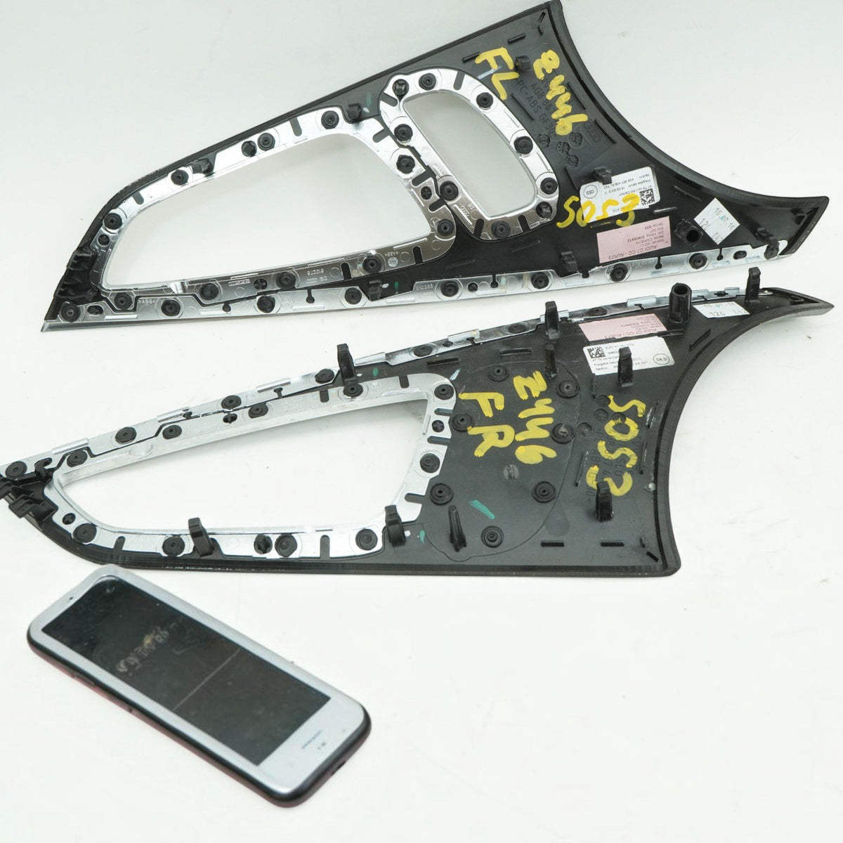 13-17 Audi S7 4G Carbon Fiber Center Console Door Dash Trim Set 4G0863273A OEM