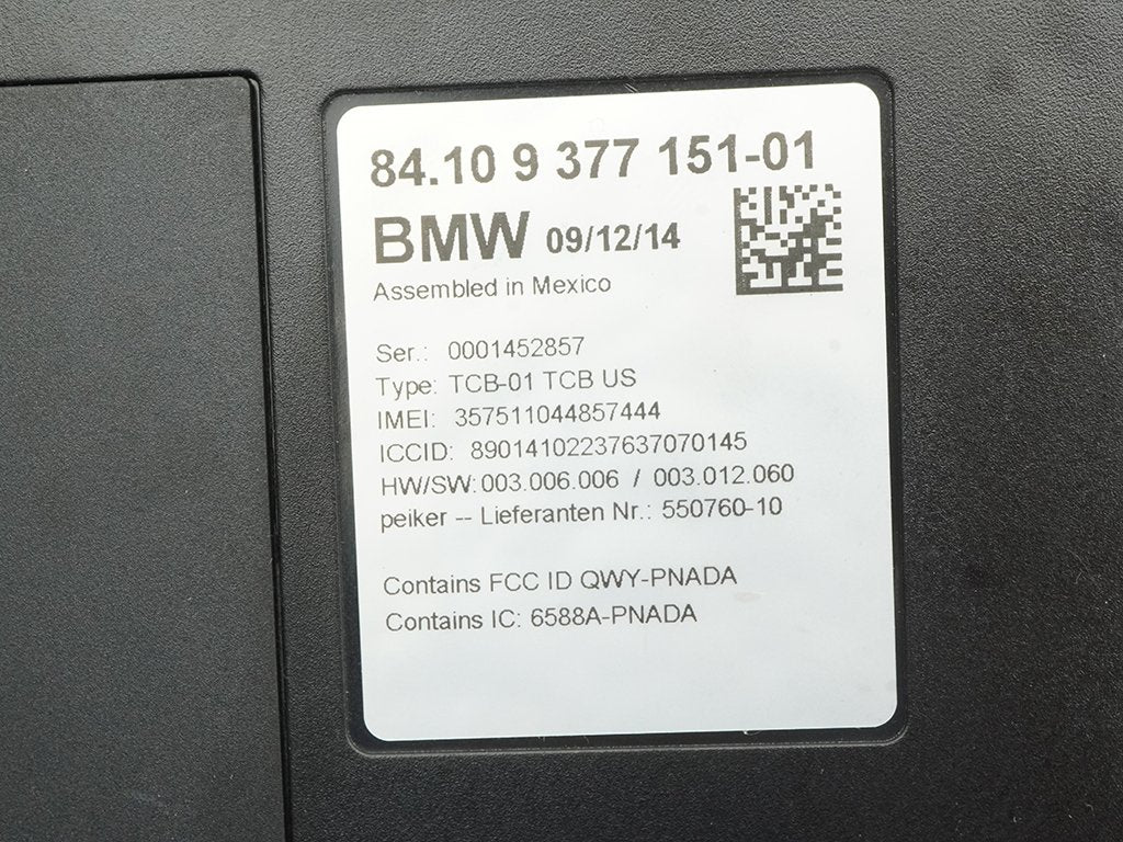 15-18 BMW X6 F16 X5 X4 Bluetooth Communication Control Module Unit 929778702 OEM