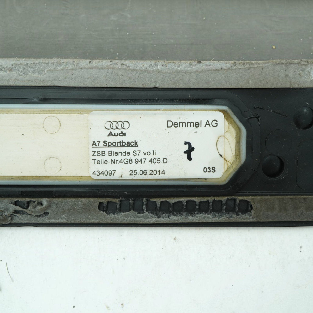 13-17 Audi S7 4G Door sill scuff Plate Trim Cover Front Rear set 4G8947405D OEM