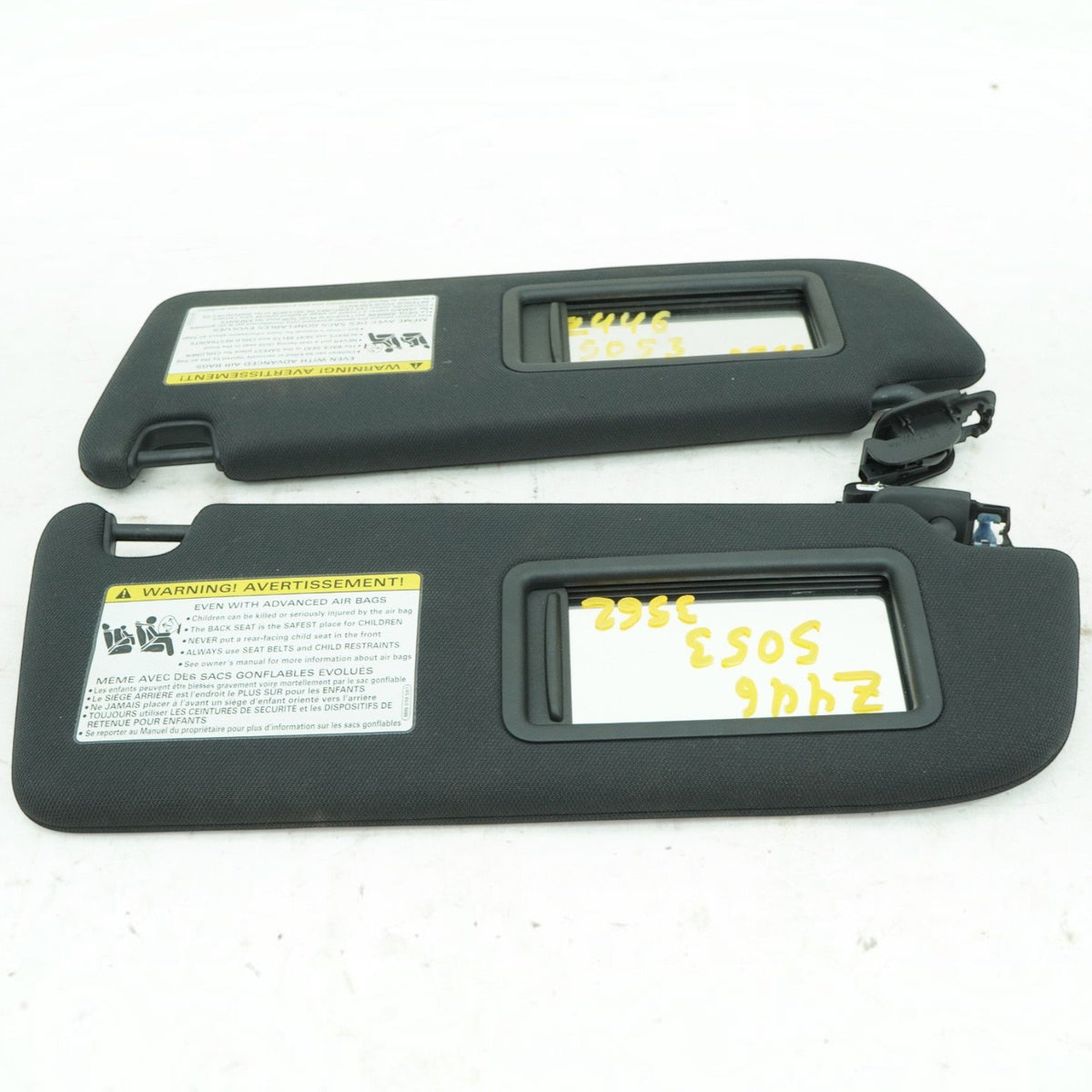 12-18 Audi S7 RS7 A7 Sun Visor Shade W Mirror Left Right Pair 4G0857551DJY1 OEM