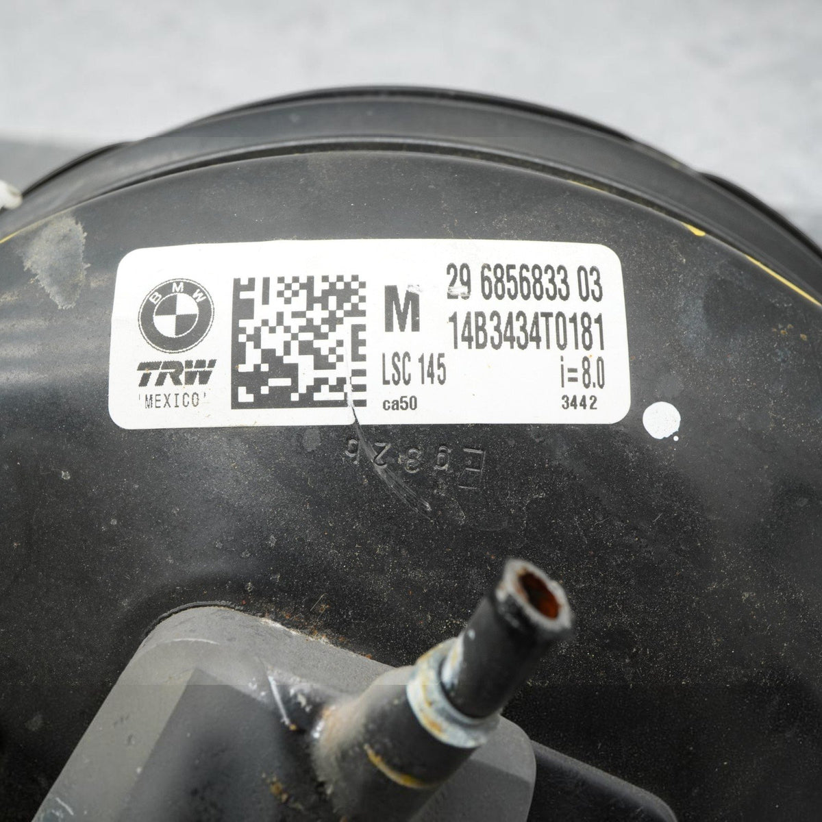 15-19 BMW X6 F16 Power Brake Booster Vacuum Master Cylinder Tank 296856833 OEM