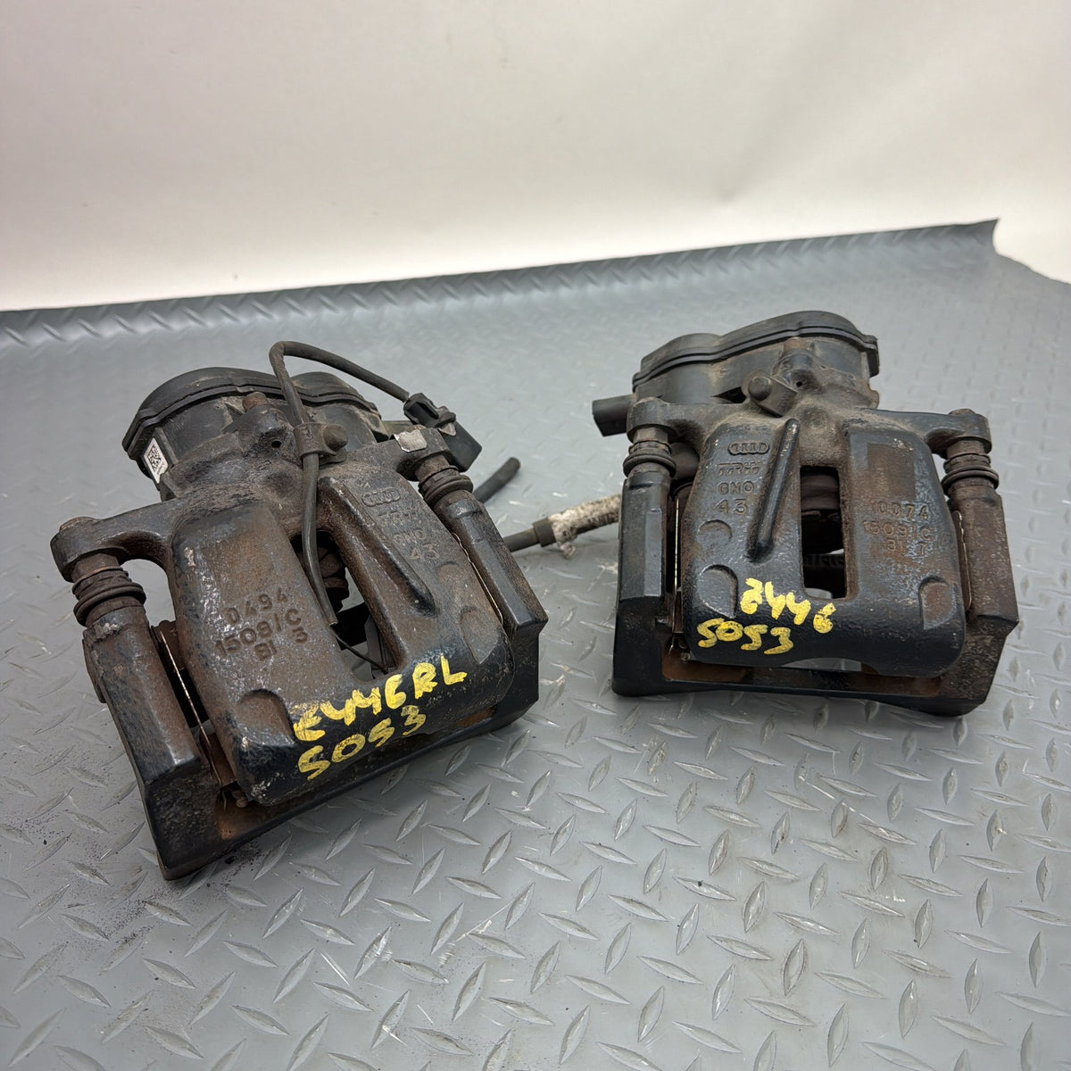 12-18 Audi S7 S6 A6 A7 4G C7 Rear Brake Caliper LH RH EPB Motor 4G0615404C OEM
