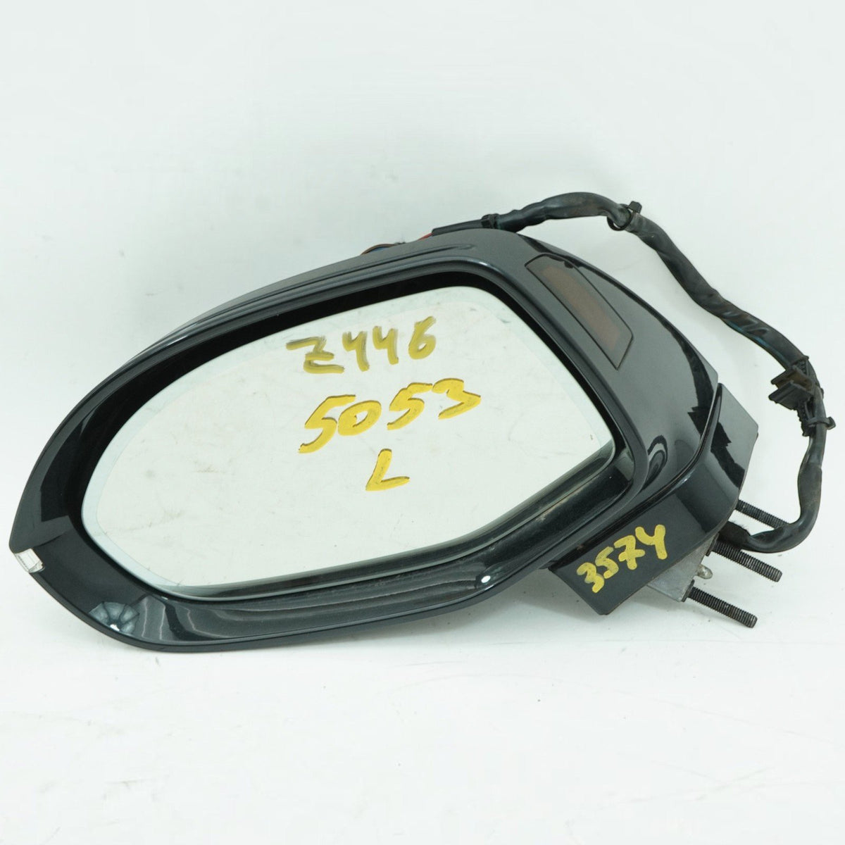 13-17 Audi S7 Left Door Mirror Blind Spot Power Folding 4G8857409AM Black L8 OEM