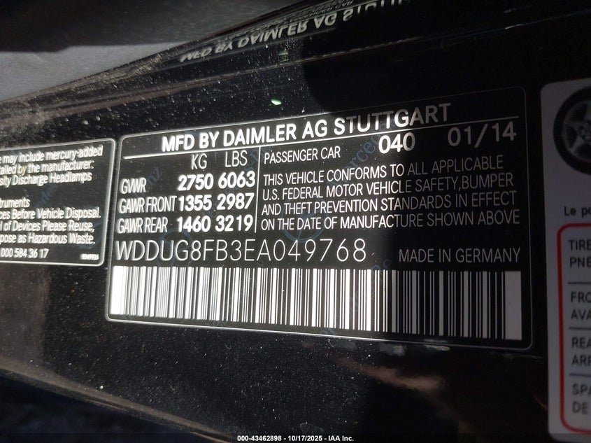2014 Mercedes-Benz S550 4Matic W222
