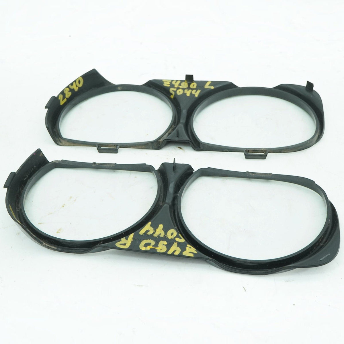 15-23 Dodge Challenger Headlight Headlamp Bezel Trim Pair Left Right Black OEM