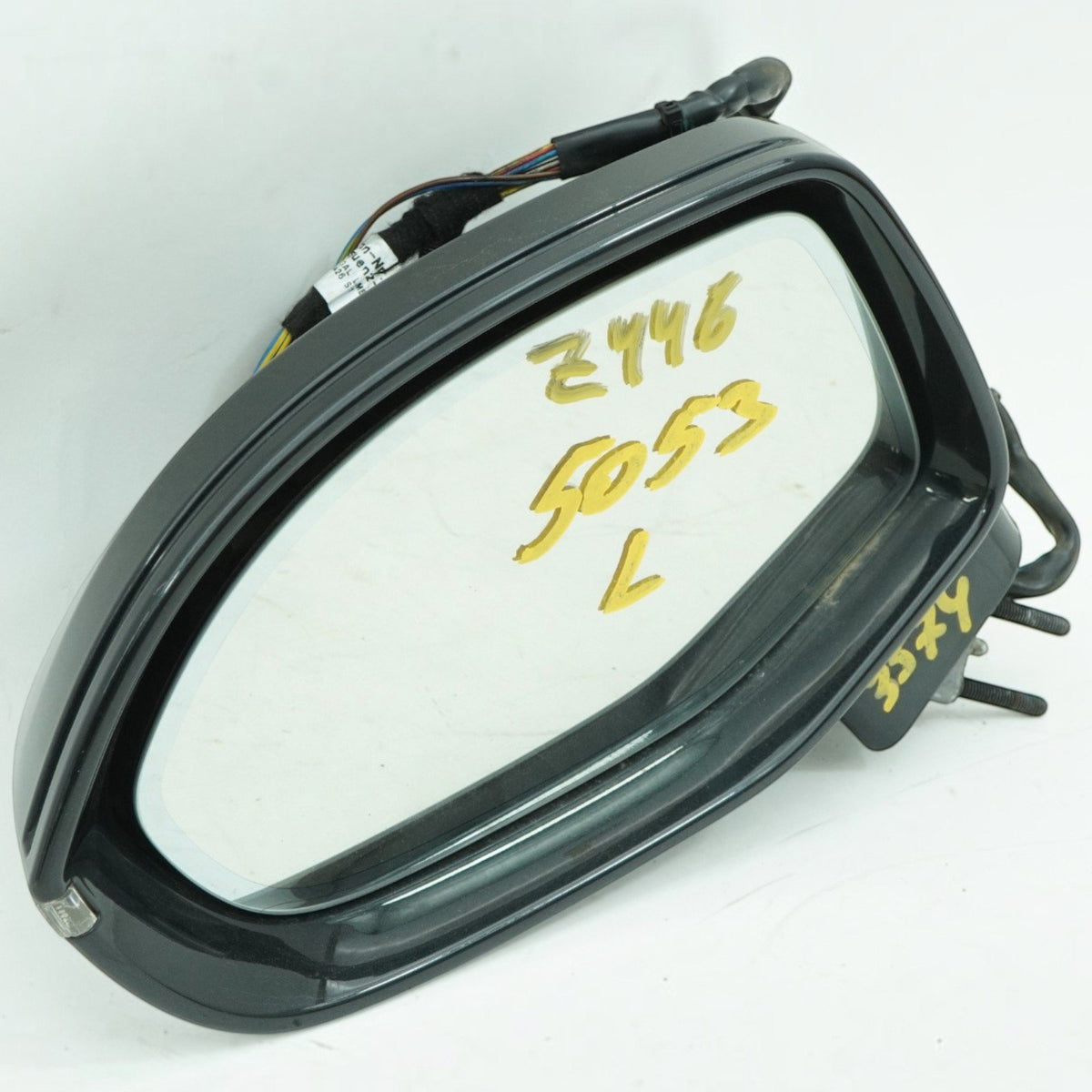 13-17 Audi S7 Left Door Mirror Blind Spot Power Folding 4G8857409AM Black L8 OEM