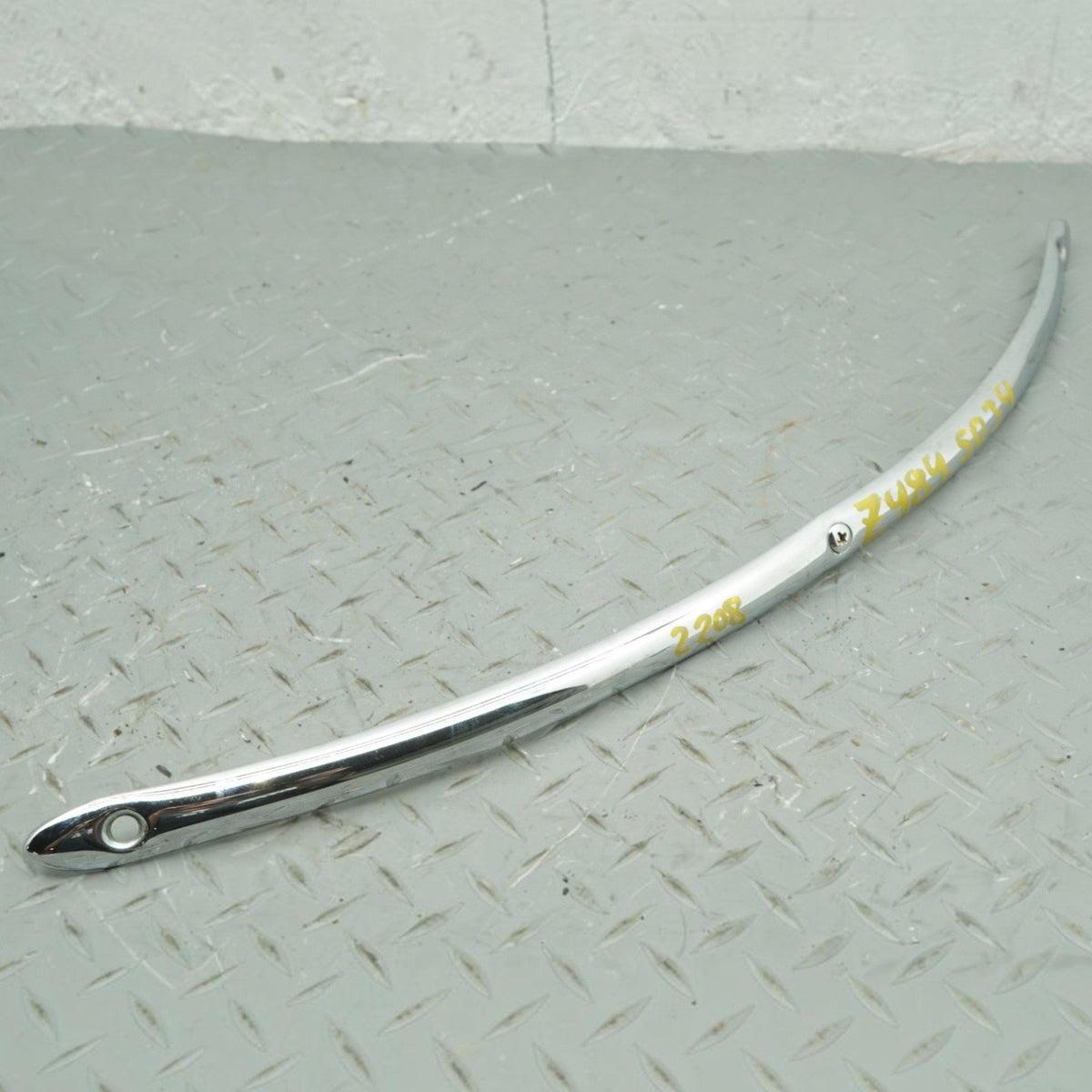 12-13 Harley Electra Glide Classic FLHTC Windshield Chrome Trim Front OEM