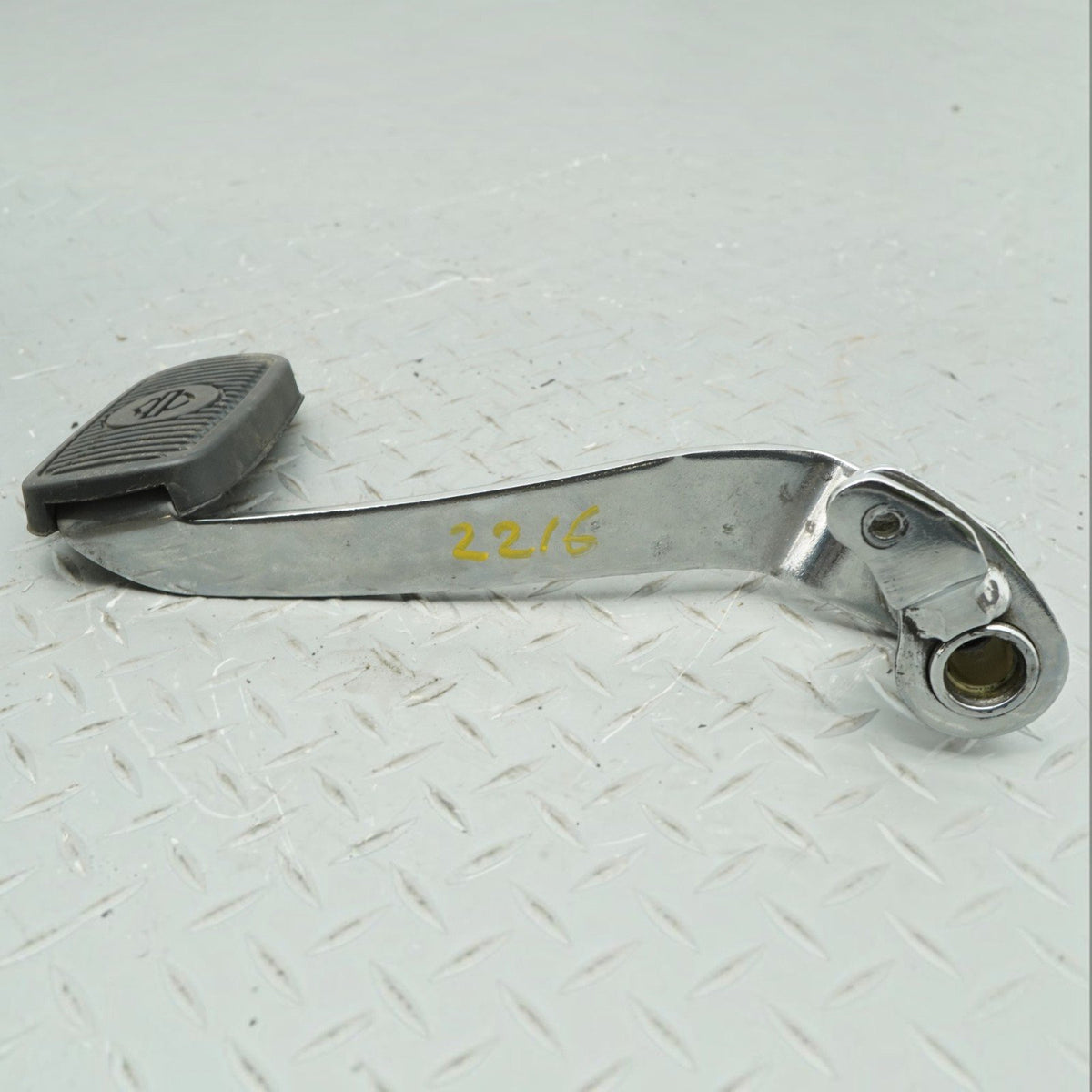 2012 Harley Electra Glide FLHTC Rear Brake Pedal Foot Lever Pad Chrome OEM