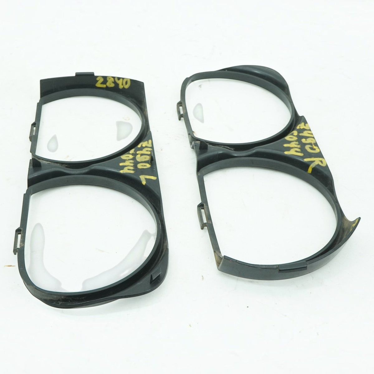 15-23 Dodge Challenger Headlight Headlamp Bezel Trim Pair Left Right Black OEM