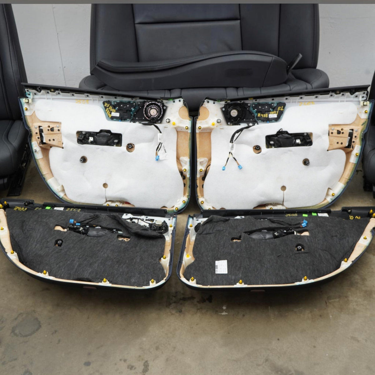 15-20 Mercedes S550 S400 W222 Front Rear Seat Door Panel Center Console SET OEM