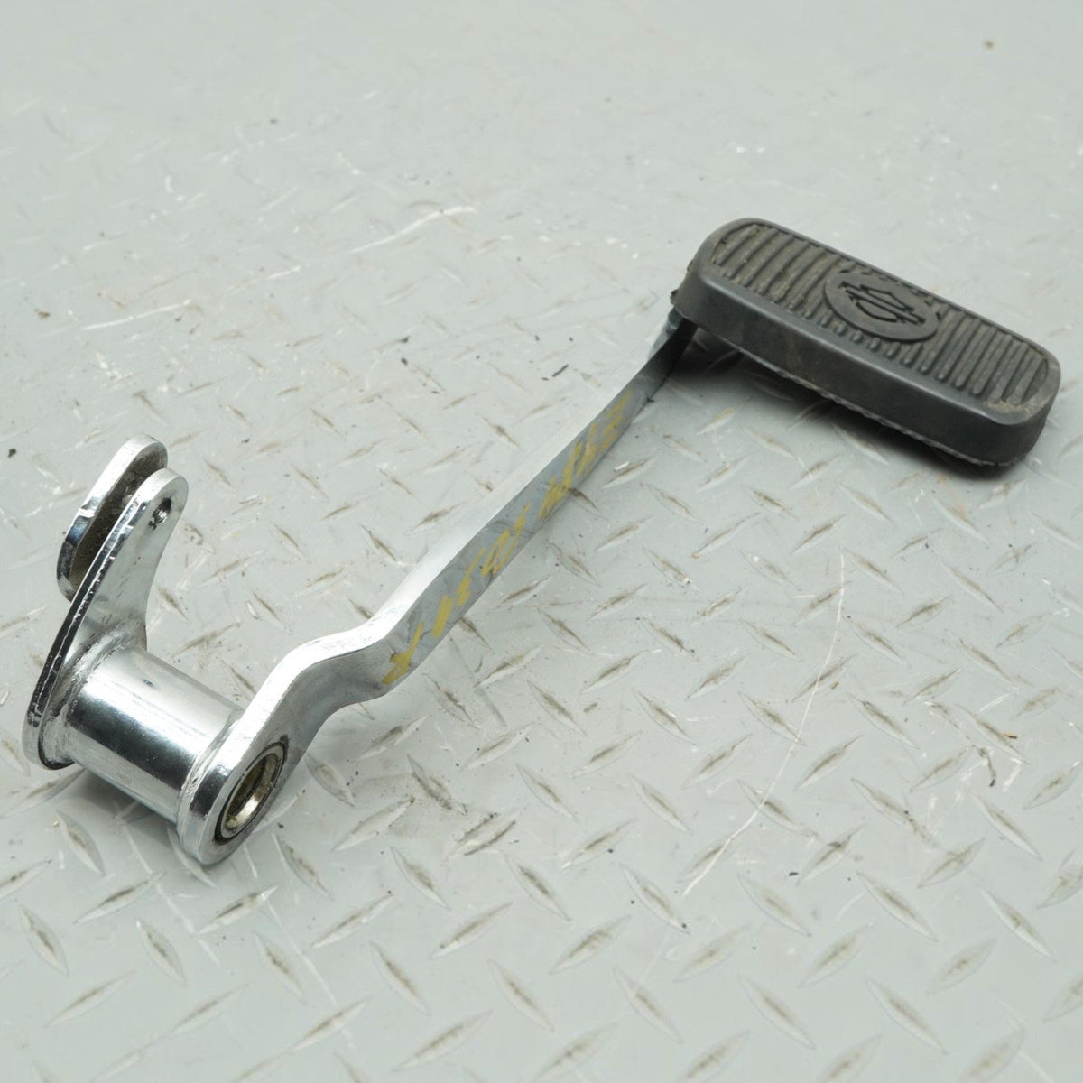 2012 Harley Electra Glide FLHTC Rear Brake Pedal Foot Lever Pad Chrome OEM