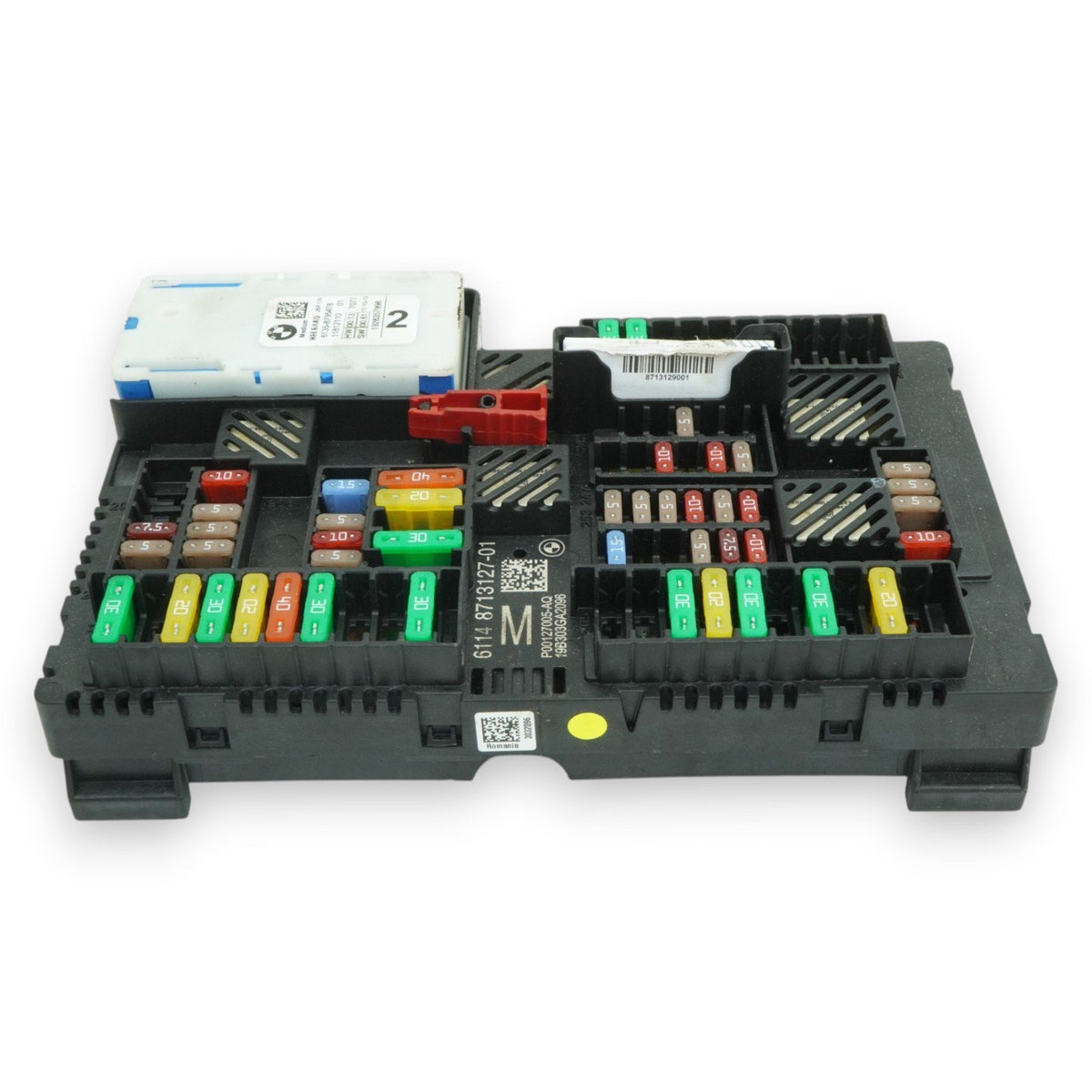 2020 BMW 530i G30 Fuse Box Relay Distribution Trunk Mounted Rear 61148713127 OEM