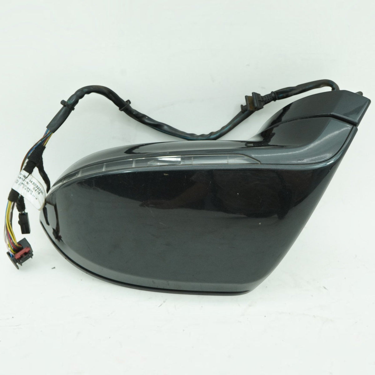 13-17 Audi S7 Left Door Mirror Blind Spot Power Folding 4G8857409AM Black L8 OEM