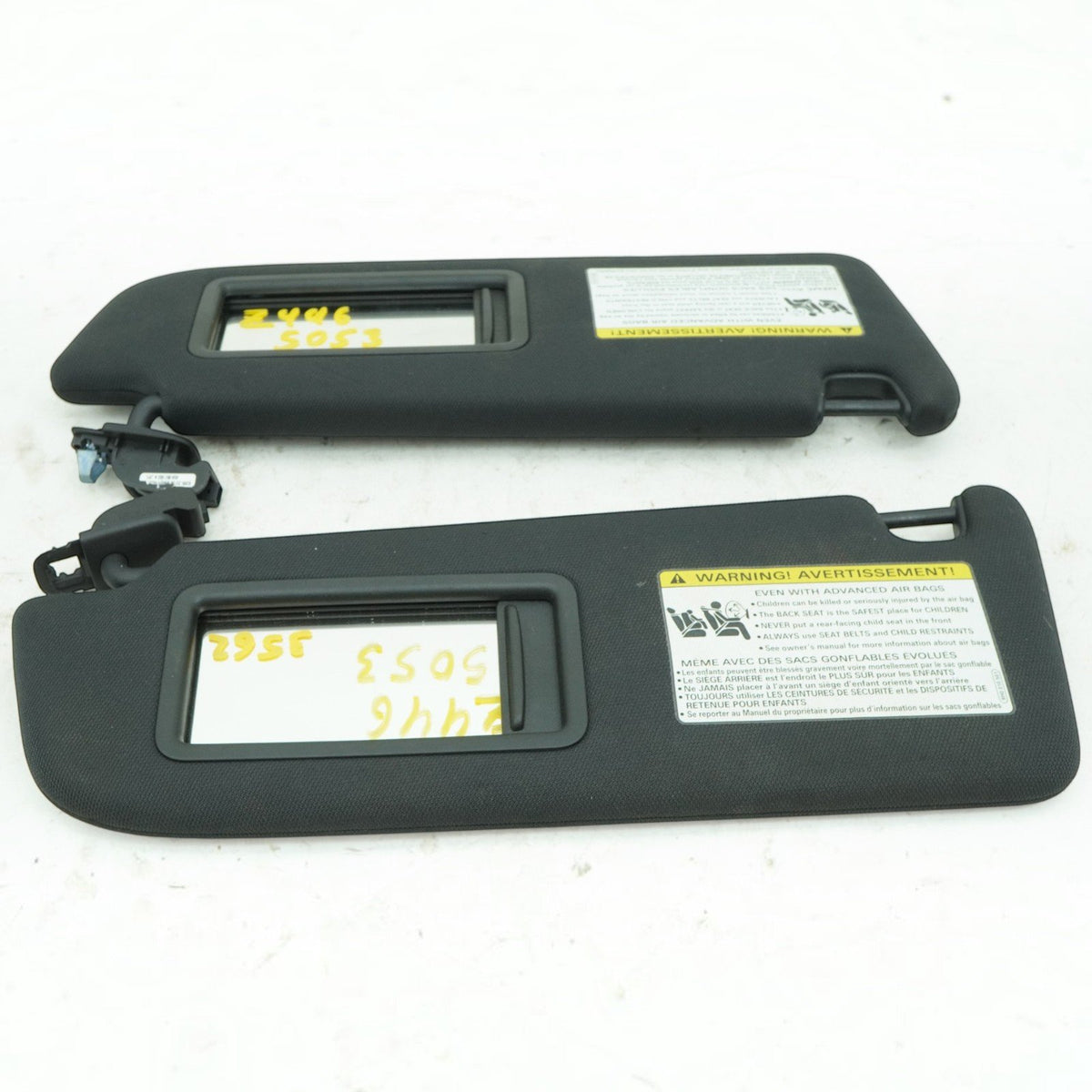 12-18 Audi S7 RS7 A7 Sun Visor Shade W Mirror Left Right Pair 4G0857551DJY1 OEM