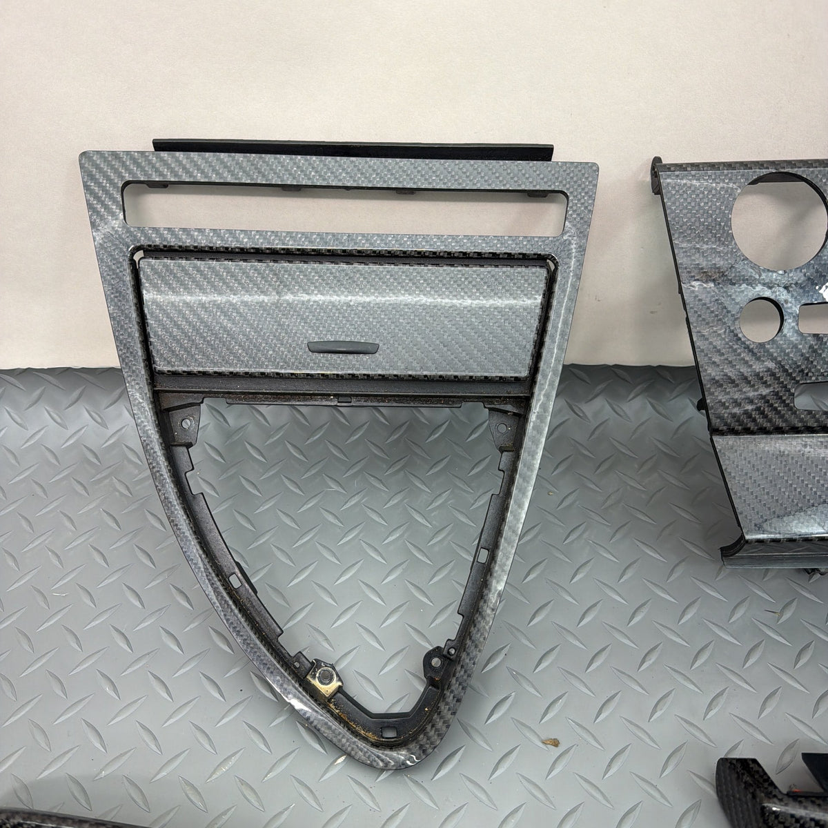 04-10 BMW M6 E63 E64 Carbon Fiber Interior Trim Cover Set Dash Console Door OEM