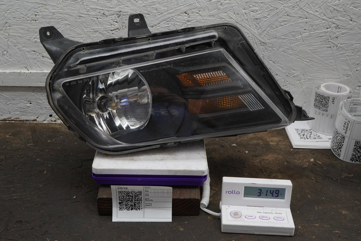 10-12 Ford Mustang Left Driver Headlight Headlamp Halogen OEM AR3313006BC OEM