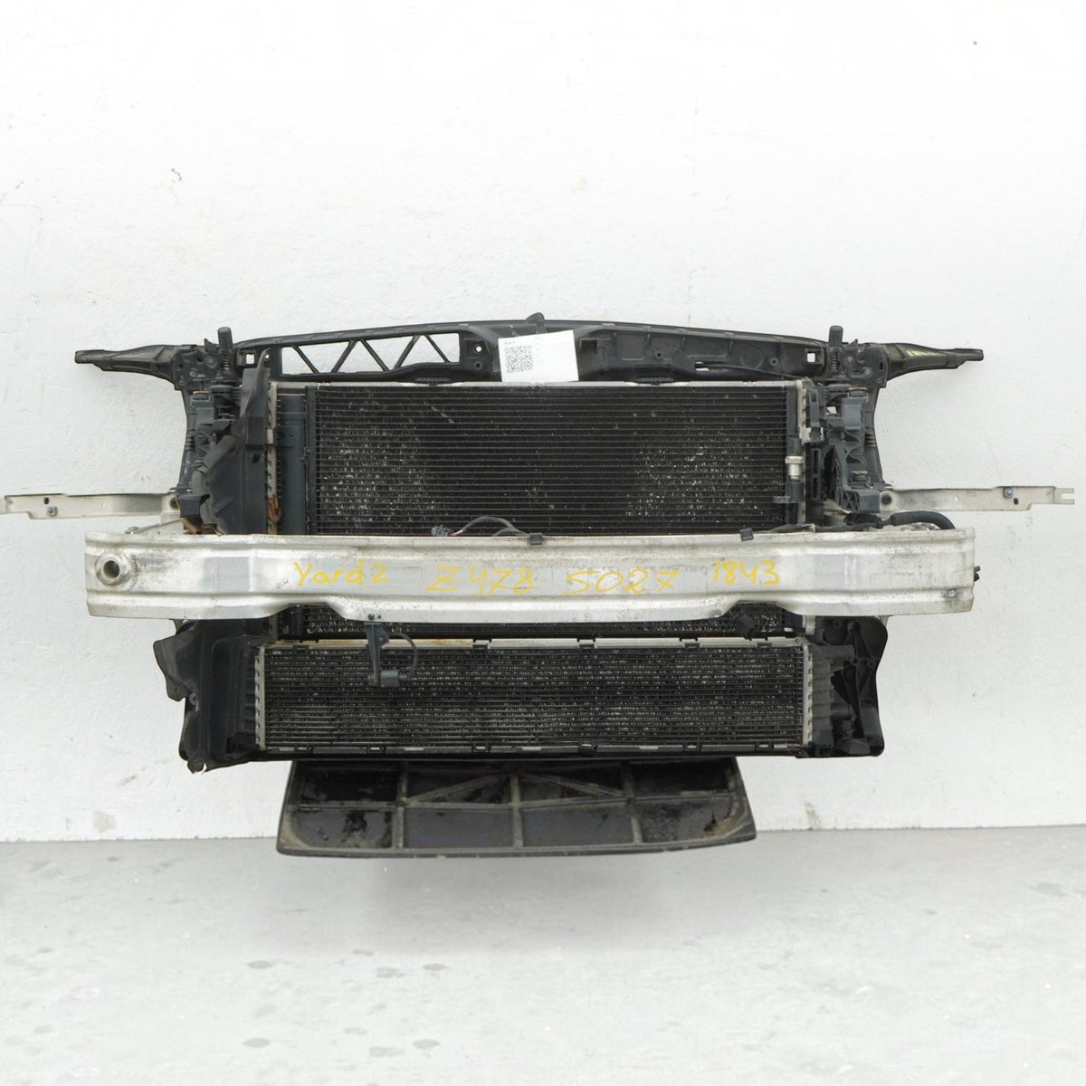 16-18 Audi A7 4G 3.0L Radiator AC Condenser Fan Shroud Cooling 4G0145804D OEM