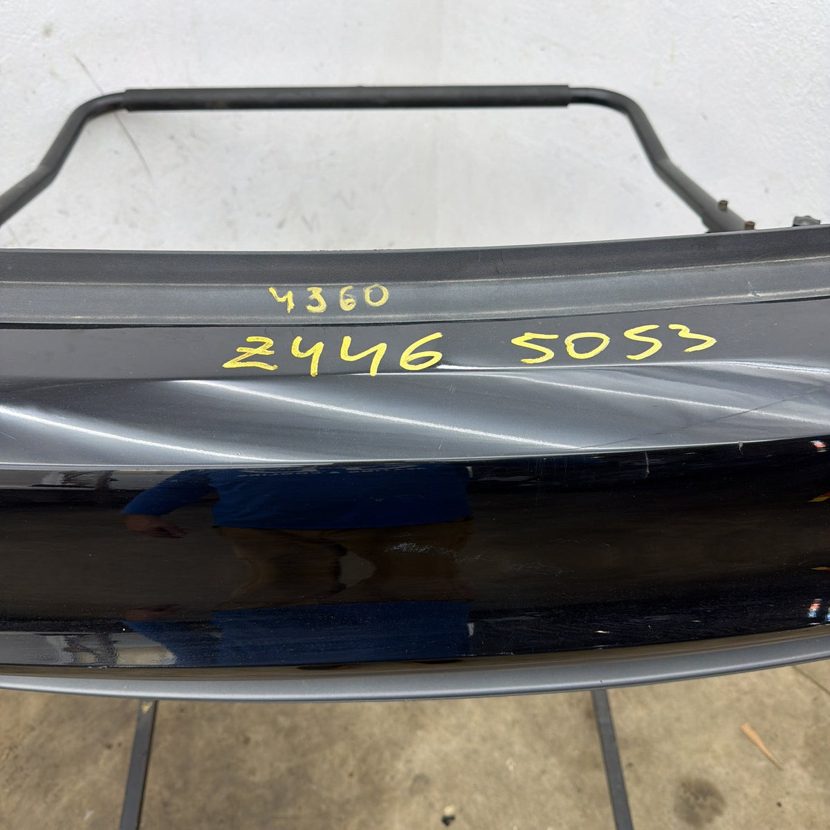 12-15 Audi S7 A7 4G Rear Bumper Cover Black w/ Diffuser Assist 4G8807067 OEM