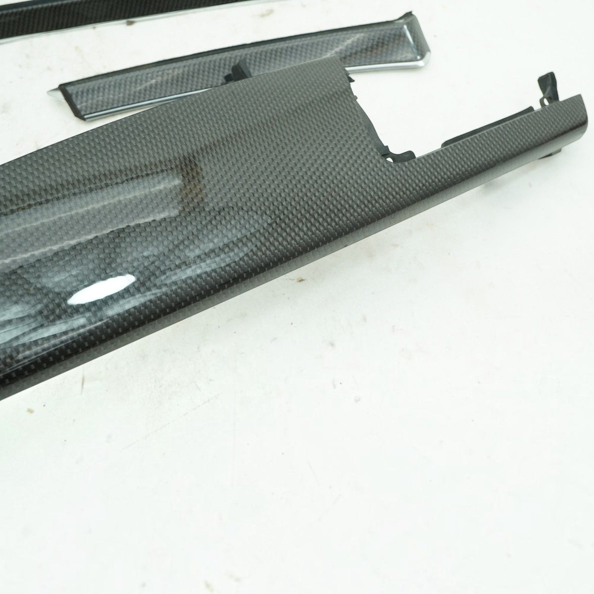 13-17 Audi S7 4G Carbon Fiber Center Console Door Dash Trim Set 4G0863273A OEM