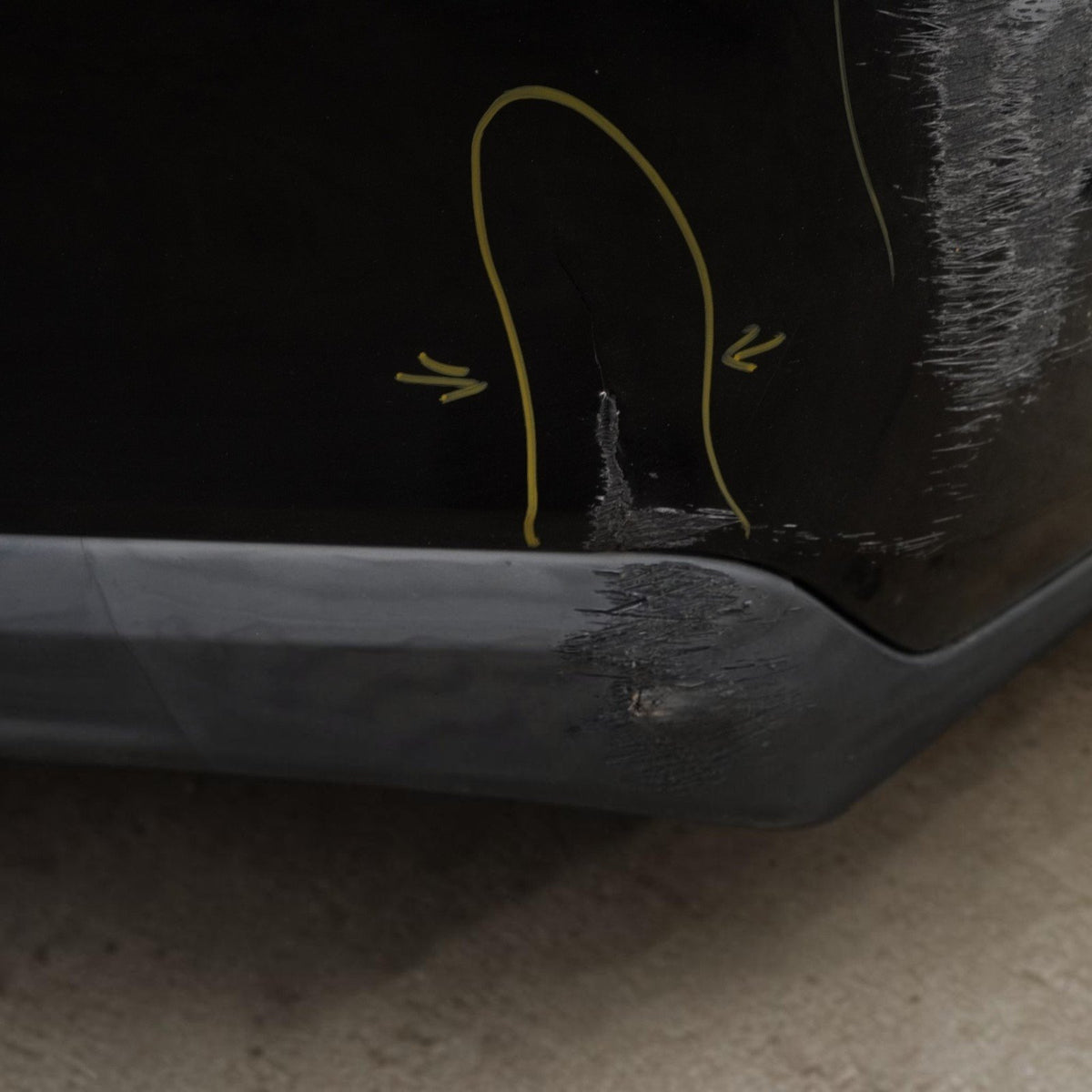 10-12 Ford Mustang GT Coupe Rear Bumper Panel Cover Black AR3317D781A OEM