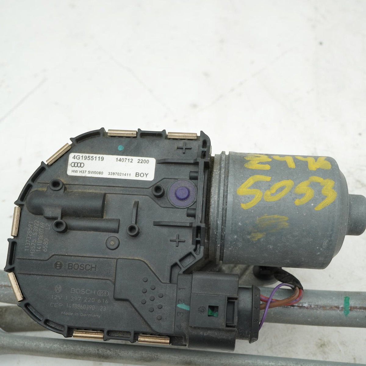 12-18 Audi RS7 S7 A7 S6 A6 Windshield Wiper Arm Motor Linkage 4G1955023A OEM