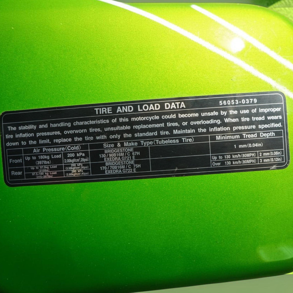 11-13 Kawasaki Vulcan 1700 Vaquero VN1700J Rear Fender Tire Hugger Guard OEM