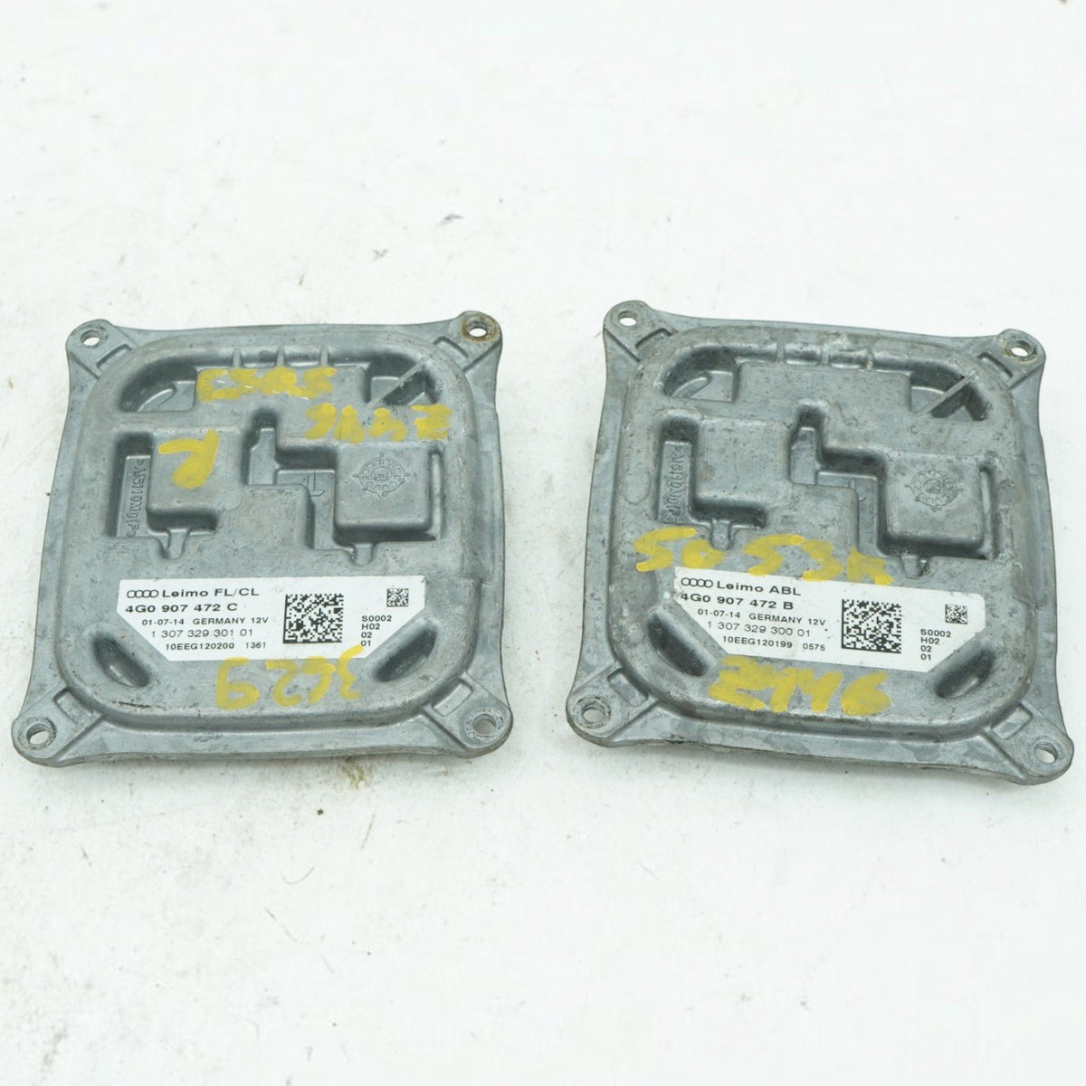 12-15 Audi S7 A7 4G LED Headlamp Headlight Ballast Hid Set Of 2 4G0907472B OEM