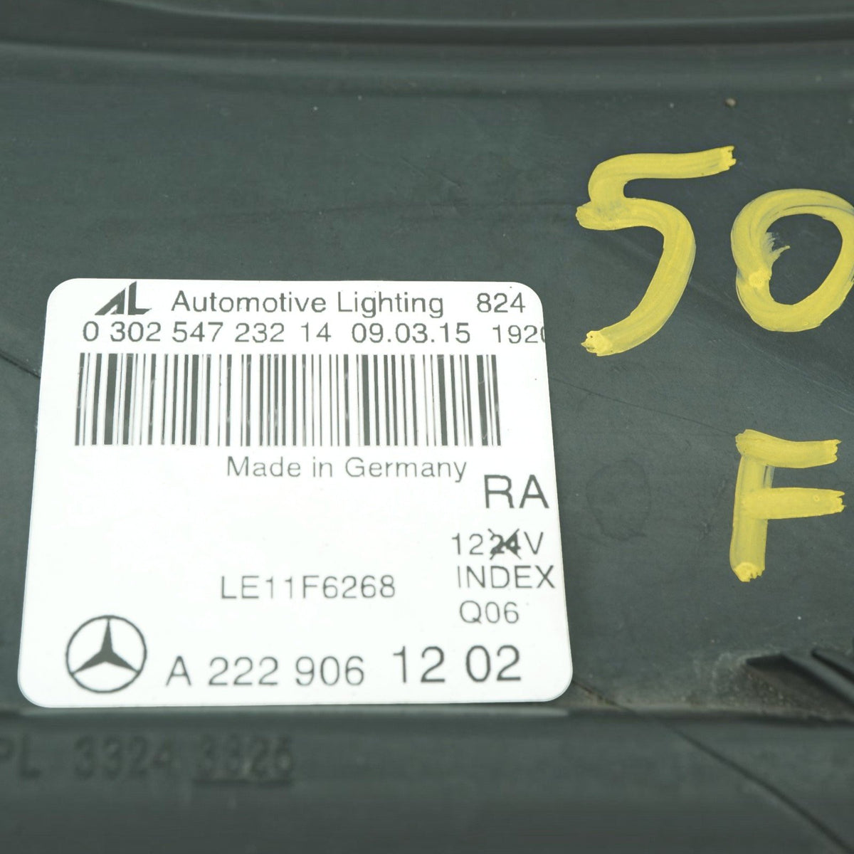 14-15 Mercedes W222 S550 S63 S400 LED Headlight Right Side RH A2229061202 OEM
