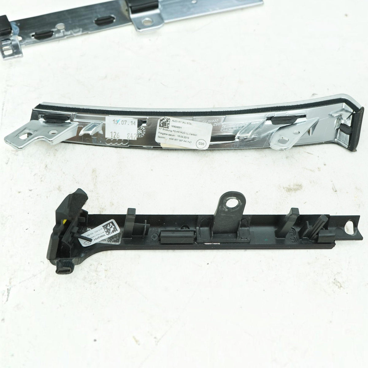 13-17 Audi S7 4G Carbon Fiber Center Console Door Dash Trim Set 4G0863273A OEM