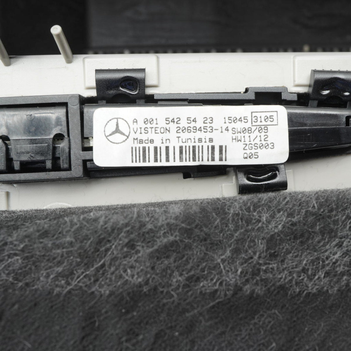 14-20 Mercedes S550 S400 W222 Headliner PDC Display Trim Panel A2226900850 OEM