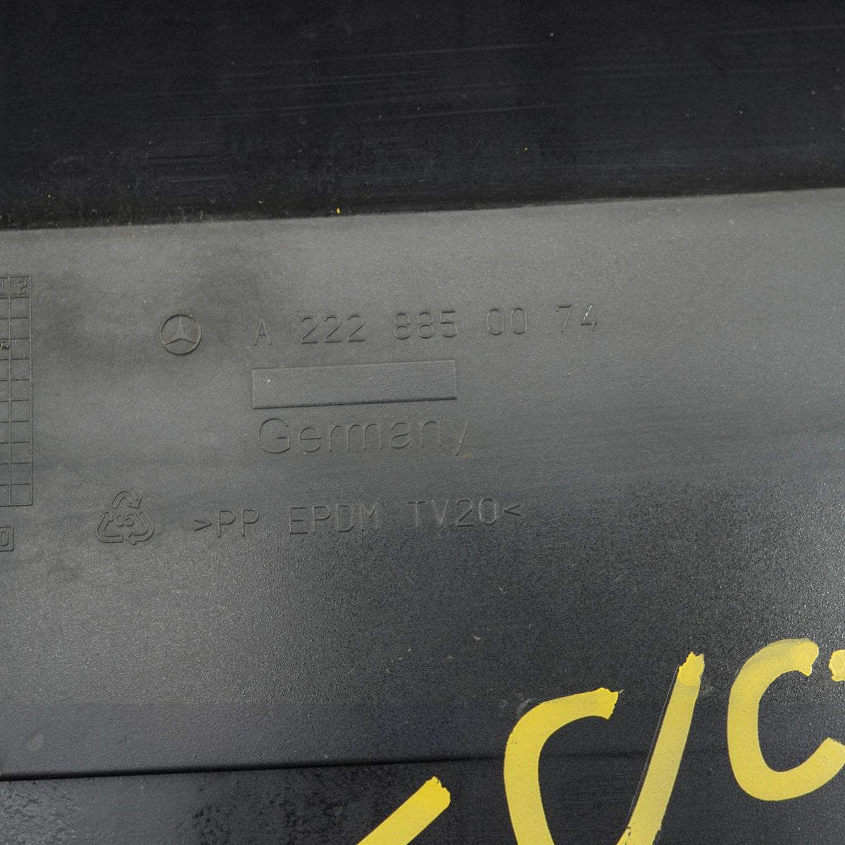 14-17 Mercedes S550 W222 Rear Lower Bumper Trim Molding Cover 2228850074 OEM