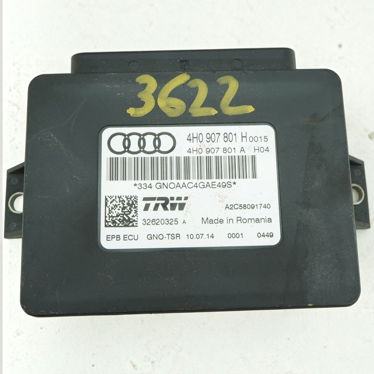 12-18 Audi RS7 S7 A7 4G Parking Brake Electronic Control Module 4H0907801H OEM