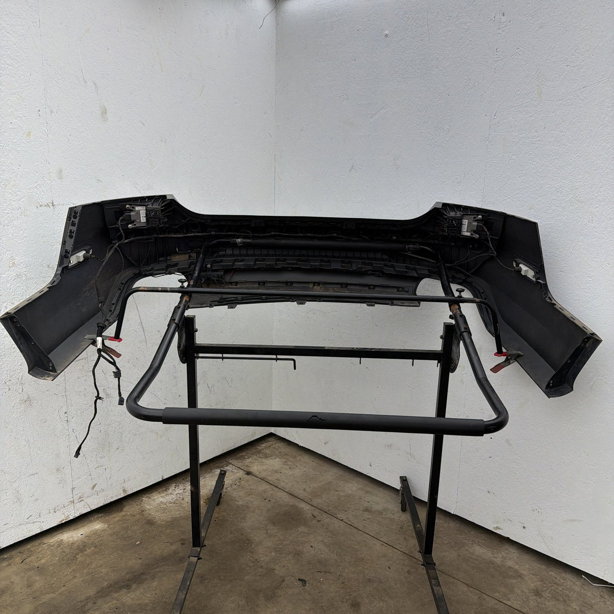 12-15 Audi S7 A7 4G Rear Bumper Cover Black w/ Diffuser Assist 4G8807067 OEM