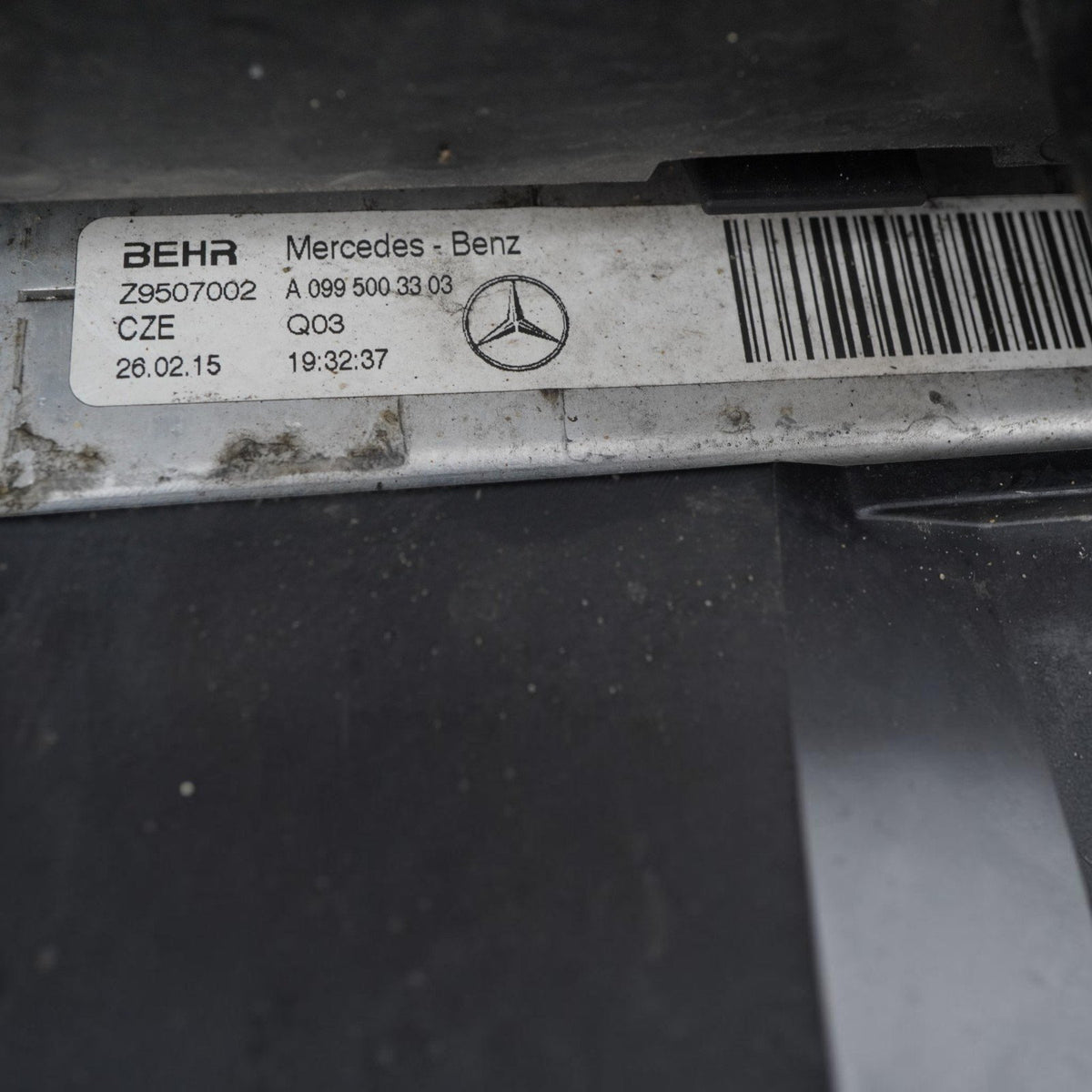 14-20 Mercedes S550 W222 Radiator AC Condenser Fan Shroud Cooling 2225053230 OEM