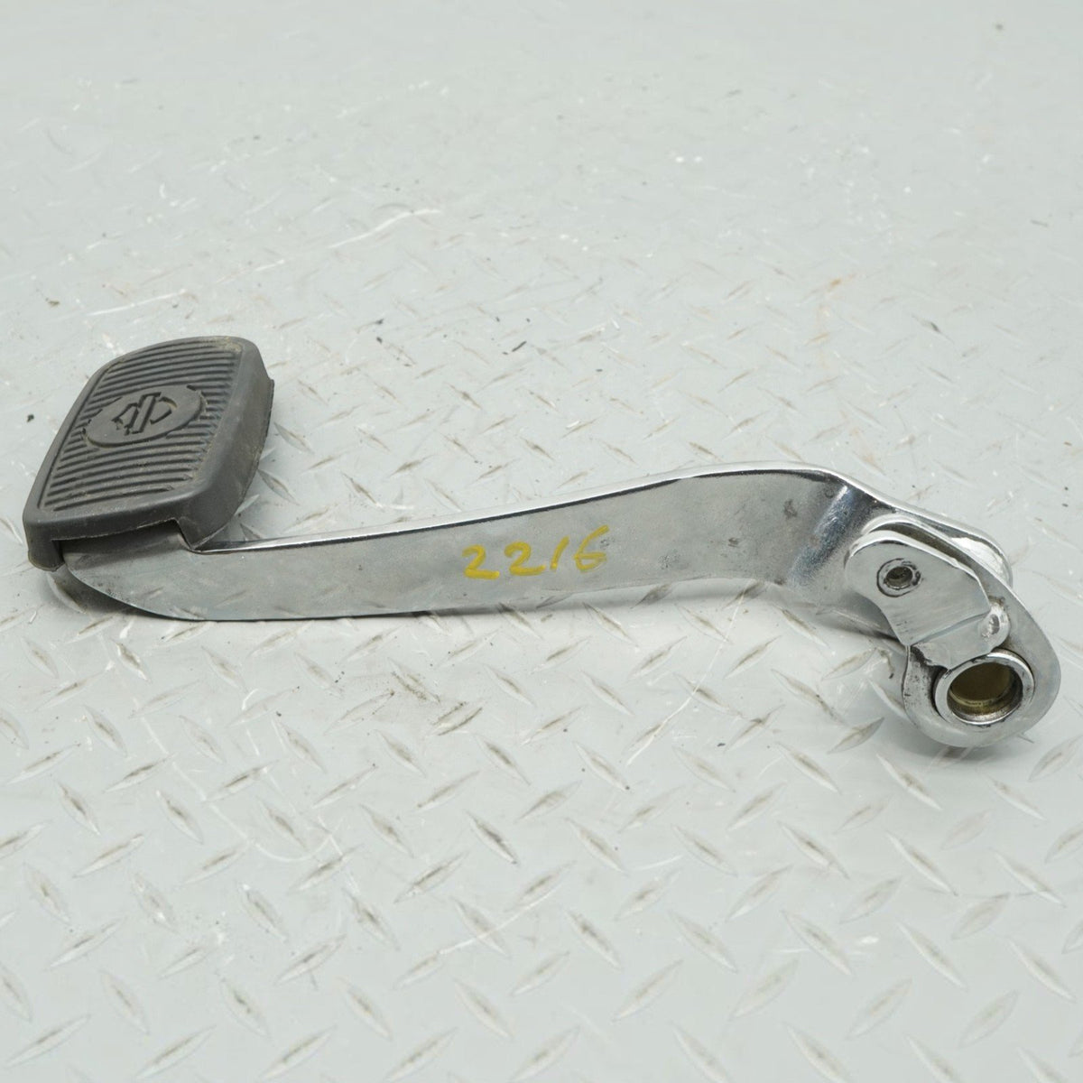 2012 Harley Electra Glide FLHTC Rear Brake Pedal Foot Lever Pad Chrome OEM